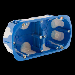 Puszka podtynkowa 60mm wiatroszczelna podwójna OR-JB-13801