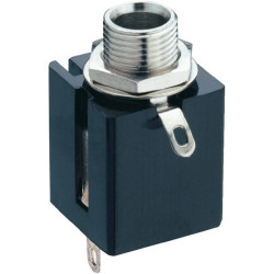 Lumberg KLBP 3 Jack Socket 6.35mm Chassis Mount 3 Pole Stereo