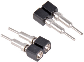 Uchwyt styku gniazda, raster: 2.54mm, 2-pinowemontaż: Przewlekany, zakończenie: Lutowane, 3A, 100 V AC, 150 V DC