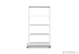 Regał magazynowy metalowy spawany na kółkach 1800x1000x400 mm
