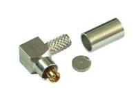 MC CARD wtyk męski kątowy, zaciskane na RG174