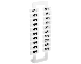Oznacznik do złączek szynowych 2,5-70mm2 /XP1/ biały 43192 /1 blister=20 szt/