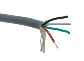 Przewód sygnałowy 4x0.127 szary