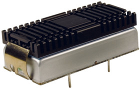 DC/DC converter heatsink, (L x W x H) 56 x 24.2 x 16.8 mm, 10 K/W, black anodized, TEN-HS1