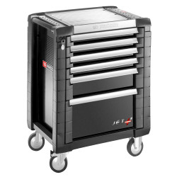 Facom JET.6NM3A Jet&#x2B; 6 Drawer Roller Cabinet - 3 Modules Per Drawer - Black