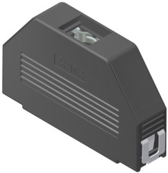 D-Sub connector housing, size: 4 (DC), straight 180°, angled 90°, cable Ø 11 mm, ABS, black, 16-001840E