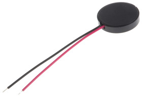 Brzęczyk piezoelektryczny średnica 13mm, sygnał ciągły 80dB RS PRO