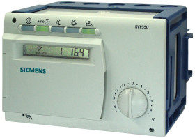 Sterownik Siemens Kontrola temperatury RVP350 Wyjścia przekaźnikowe 1 Obieg grzewczy i moc czynna. RVP350 / S55370-C137