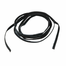 Silicone Cover Stranded-Core Ribbon Cable - 4 Wires 1 Meter Long (30 AWG Black)