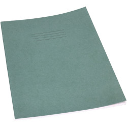 Rapid A4 Exercise Book Ruled 8mm &amp; Margin 80 Page Dark Green Box of 50