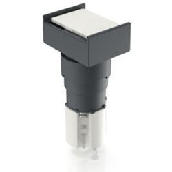 Podświetlany łącznik przyciskowy Zatrzaskowy 2 NC + 2 NO średnica wycięcia 16.2mm Przewlekany RAFI