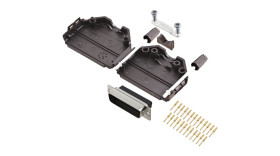 Osłona 25-pinowe D Sub Hoods do Dla kabla Encitech Connectors