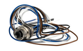 Złącze wielostykowe przemysłowe 5-pinowe M12 Gniazdo RS PRO