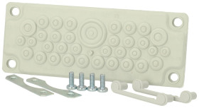 Fibox 3576154 Płytka z przepustami FMF 35, poliwęglan, 1 szt.