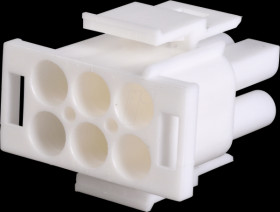0-0350715-4 6-pin Mate-N-LOK plug housing, 2-row