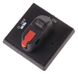 Uchwyt obrotowy 3 zamknięcia do Seria OT 40mm kolor Czarny IP54 ABB OHBS3AH