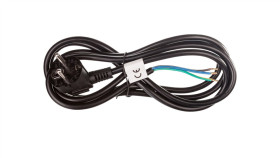 Przewód Przyłączeniowy H05vv-F 3X1 2M Czarny S18312