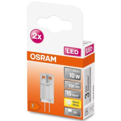 Żarówka LED G4 KAPSUŁKA 0,9W = 10W 100lm 2700K Ciepła 320 OSRAM 2PAK