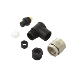 Złącze M9 Wtyk Żeński, Złocony 125V 1A IP67 7-Pin