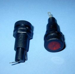 LAMPKA SYGNAL.Z NEONÓWKĄ 220V RED