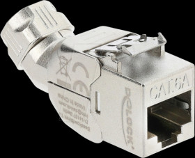 90801 Keystone Module RJ45 jack to LSA Cat.6a, 45°