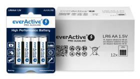 Bateria alkaliczna everActive Pro Alkaline LR6 AA - 48 sztuk