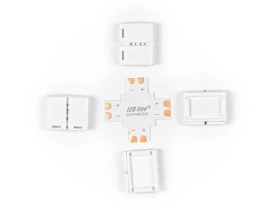 LED line łącznik do taśm LED CLICK CONNECTOR kątowy 8 mm 2 PIN Typ