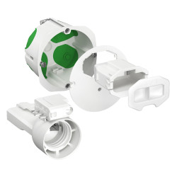 Puszki elektroinstalacyjne, seria: IMT, l. ścieżek: 1, materiał: ABS, PC, typ montażu: Ścienny, 71 x 71 x 39mm