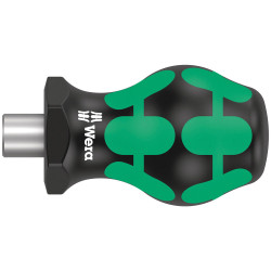 Wera 05008880001 811/1 Stubby Bitholding Screwdriver, Magnetic, 1/4&quot;