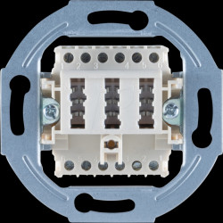 BS74041-1W Telephone socket, TAE NFN, pure white, flush-mounted