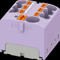 3273872 PTFIX distributor block, 10/6x4, violet