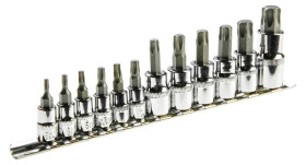 Bity Torx na nasadce 1/4 3/8 1/2 cala zestaw 12 elementów 39D342