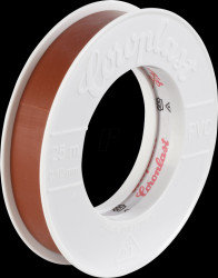1436 VDE Electrical insulation tape, 25 m, 15 mm, brown