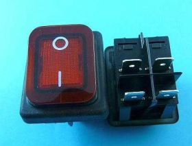 B-448RT 16A/250V CZERWONY PRZEŁ.