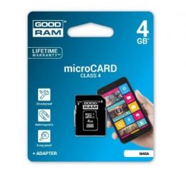 PAMIEC SDHC MICRO 4GB+ADAPTER GOODRAM