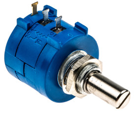 Potencjometr 10kΩ typ Obrotowy Bourns średnica wału 6,35 mm 2W długość wału 20.6mm średnica 22.23mm Montaż panelowy