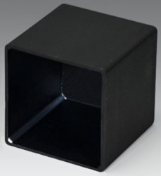 PA module enclosure, (L x W x H) 38.9 x 38.9 x 38.8 mm, black (RAL 9005), IP00, A8039398
