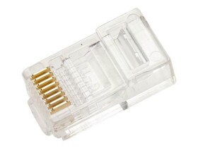 Wtyk RJ45 kat.5 drut