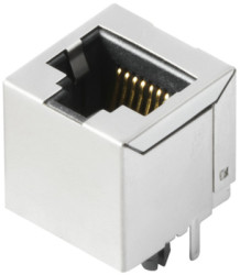 Socket, RJ45, 8 pole, solder connection, 2436450000