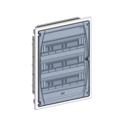 IP40 Rozdzielnica modułowa 3x18 GOLD P podtynkowa (drzwi transparentne) PE+N