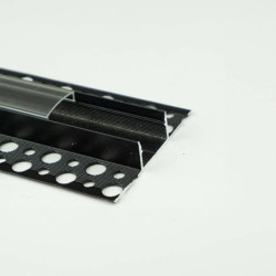 Profil GNS01 natynkowy czarny + klosz transp. 1m