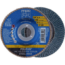 PFERD 67769115 PFC 115 Z 120 PSF flap Disc 115 mm steel/stainless steel