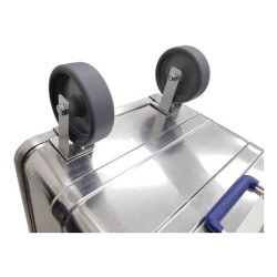 Alutec 20010 Caster Set 1pc Rubber Wheels Durable Mobility Solution