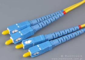 Patchcord ÅwiatÅowodowy SC-SC OS1 9/125Âµm SM duplex dÅ.10m wykonywany na zam