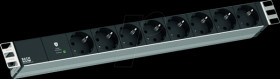 800.3932 Socket strip, 19", 1U, 8-way