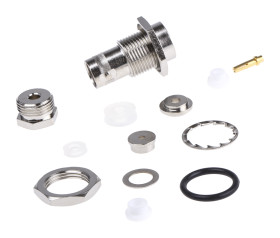 Złącze koncentryczne Montaż na panelu Żeński 75Ω typ złącza Złącze BNC 0 to 4GHz, zaciskane typ kabla RG179 B/U