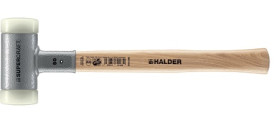 Młotek gumowy Okrągły 990g Stal z wymienną końcówką Halder