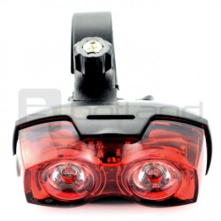 Lampa LED 0,5W everActive TL-X2 - czerwona, rowerowa