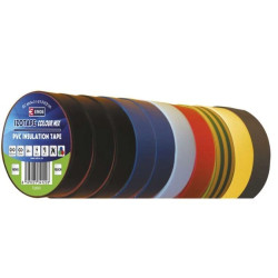 Taśma izolacyjna PVC 19mm / 20m mix /10szt./ F61999