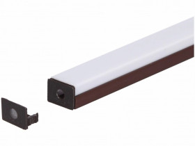 Zaślepka PCV Standard brązowa z otworem